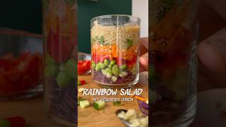 SUPER MEAL PREP Rainbow Salad mit Quinoa 🤩 [upl. by Vinson294]