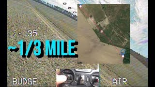 13 Mile with Fli14 FSi6X amp 25mw  Budget Basher Range Test  Flysky  Eachine  Mamba F405 [upl. by Alysia]