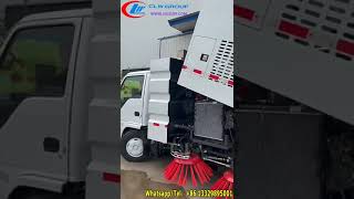 ISUZU NKR 130HP truck mounted road sweeper for sale Malaysia [upl. by Panthia]