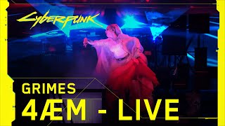 Cyberpunk 2077 – Grimes performing 4ÆM live at The Game Awards [upl. by Turoff]