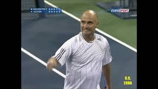 Andre Agassi v Marcos Baghdatis US Open 2006 [upl. by Finer851]