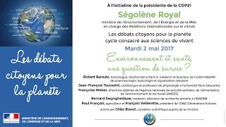 9e débat citoyen pour la planète  quotEnvironnement et santé une question de survie quot [upl. by Inattyrb]