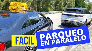 COMO ESTACIONAR UN AUTO EN PARALELO FACIL EL MEJOR MÉTODOAprende a Conducir en USA [upl. by Ettebab608]