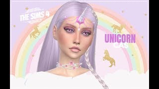 THE SIMS 4 CAS  🦄UNICORN🦄  FULL CC LIST [upl. by Reppep459]