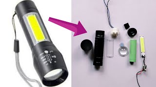 Rechargeable LED Torch Open amp Repair kare [upl. by Sharl433]