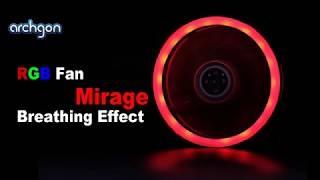 archgon RGB Fan Series  RGBSF11 Mirage  Breathing Effect [upl. by Jess]