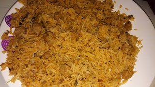 Soya Chunks Biriyani recipe In Tamil  Meal Maker Biriyani pulav recipe [upl. by Cosma]