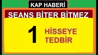 11 EKİM SEANS BİTER BİTMEZ 1 HİSSEYE TEDBİR KARARI GELDİ  BİST BORSA KÂR COİN SHARE STOCKS [upl. by Ednihek924]