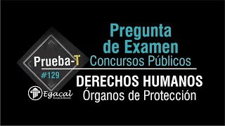 Pregunta de Examen  DERECHOS HUMANOS Órganos de protección  PRUEBAT  129 [upl. by Snoddy]