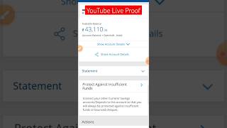 YouTube Payment Live Proof। My First YouTube Payment। [upl. by Lucchesi929]