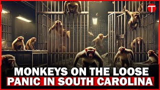 Dozens of monkeys on the loose after escaping from US research lab  The Express Tribune [upl. by Akinhoj]