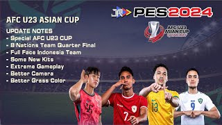 PES 2024 PS2 aethersx2 AFC U23 Asian Cup JRplay Indonesia [upl. by Dibru]