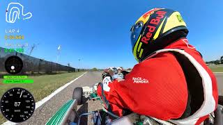 KART On Board Telemetria  Circuito Le Colline  Chignolo Po [upl. by Hsara]