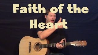 Faith Of The Heart Enterprise Theme Fingerstyle Guitar Lesson with TAB [upl. by Dailey]