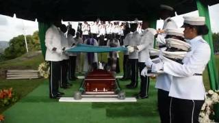 Burial of Sir Derek Walcott at the Inniskilling Monument Morne Fortune [upl. by Ken384]