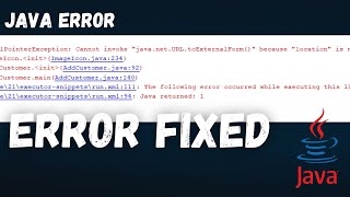 Cannot invoke quotjavanetURLtoExternalFormquot because quotlocationquot is null [upl. by Notrub]