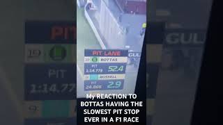 My REACTION TO BOTTAS HAVING THE SLOWEST PIT STOP EVER IN A F1 RACE [upl. by Carol]