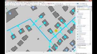 Réseaux humides  Création automatique de branchements [upl. by Anelhtak]