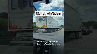 Richtiges Einfädeln im Verkehr So machst du es richtig 🚗✅ [upl. by Baese]