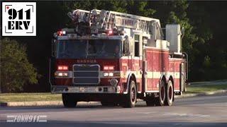 Nashua New Hampshire Fire Department Ladder 3 Responding [upl. by Atsocal]