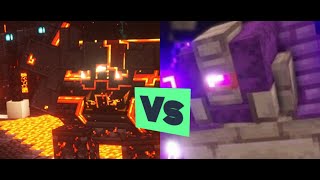 Enderguardian Vs Netherite Monsterosity In Minecraft [upl. by Ody]