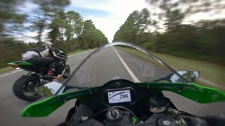 4K Kawasaki Ninja ZX10R 2021 TOP SPEED TEST 299KMH [upl. by Ecnerrot]