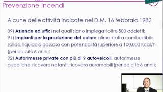 Visite controlli e pareri conformità  Corso online antincendio  29elode [upl. by Ardnayek]