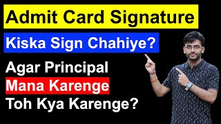 Signature on Admit Card  How To Download Admit Card for Private Candidates 2024 [upl. by Eiboj]