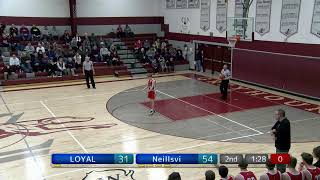 Loyal Boys Basketball versus Neillsville [upl. by Candide]