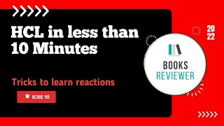 HCL in less than 10 minutes  Class 10th ICSE 2022  Semester 2  Tricks to learn reactions Oneshot [upl. by Laurette]