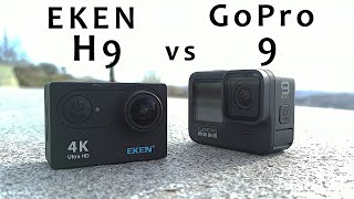 EKEN H9R vs GoPro 9 Black Comparison  Which one is better Round 5 [upl. by Chastain]