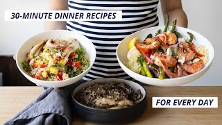 3 Healthy 30 Minute Dinner Recipes [upl. by Ezekiel763]