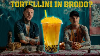 Tortellini in brodo diventano Bubble Tea  2Men1Kitchen [upl. by Ahsemit]