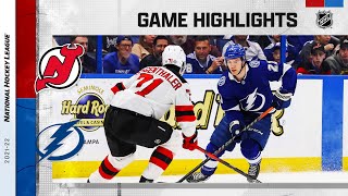 Devils  Lightning 12722  NHL Highlights [upl. by Roxy]