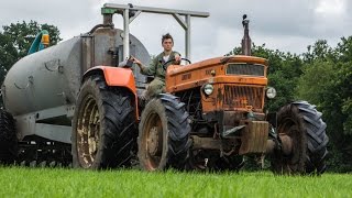 Mest injecteren in Nijeholtpade bij varkensbedrijf Nap met 2 combinaties [upl. by Haugen]