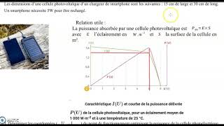 correction exercice type E3C cellule photovoltaïque [upl. by Simah]