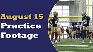 Notre Dame Practice Highlights OffenseDefense Scrimmage [upl. by Favian844]