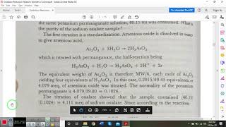 Lecture 8 OxidationReduction Titration [upl. by Katey]