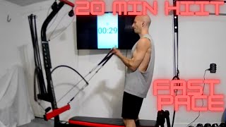 Bowflex Workout  20 min HIIT Upper body exercises Chest Back Biceps Triceps amp Abs PR1000 Blaze [upl. by Janot]