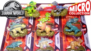 Dollar Tree DINOS Jurassic World MICRO COLLECTION Dinosaurs mini figures T Rex Blue Stego  more [upl. by Sudderth]