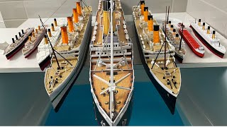 All Ships Lined up  Titanic Britannic Edmund Fitzgerald  Review and Sinking of Titanic Ships [upl. by Stoneham]