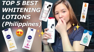 Top 5 BEST WHITENING AND MOISTURIZING LOTIONS Philippines [upl. by Pandich]