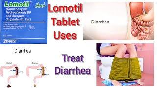 Lomotil Tablet Uses in Urdu Hindi  Treat Diarrhea [upl. by Gawen]