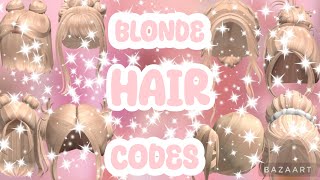 BLONDE BUN HAIR CODES FOR BROKHAVEN BERRY AVENUE BLOXBURG OUTFIT CODES aesthetic blonde prom Codes [upl. by Iegres]