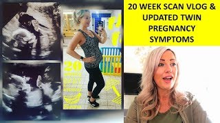 20 WEEK TWIN PREGNANCY SCAN amp SYMPTOMS UPDATE [upl. by Akirahs]