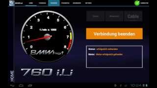 Android BMW App BMWhat Diagnose  Echtzeit Motor Parameter  OBD OBD2 f E60 E90 E87 E65 ua [upl. by Walcoff]