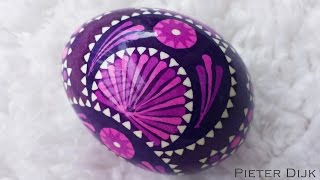 DIY Egg Art Tutorial  Sorbian Eggs  by Egg Artist Pieter Dijk German Germany Feather Easter Wax [upl. by Ehrlich693]