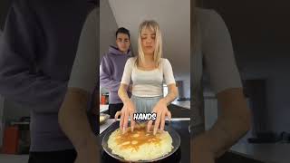 Women Have Superpowers Watch Her Flip a Pancake Like Magic 🥞 [upl. by Ahsia]