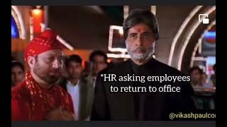 😡Omicron wants WFH l 😂😂Funny video l SRK memes l Mohabbatein movie memes l 😘😘Employees enjoying WFH [upl. by Alenoel]