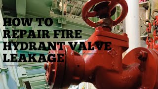 HOW TO REPAIR MARINE FIRE HYDRANT VALVE  deckwash valve [upl. by Corwin]